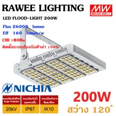 โคมไฟ LED FLOOD-LIGHT OEM 200W - ULTRA BRIGHT - สเปคจัดเต็มแบบอุตสาหกรรม