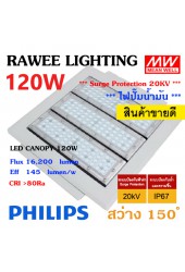 โคมไฟ LED CANOPY-LIGHT OEM 120W - ULTRA BRIGHT **ปั๊มน้ำมัน - คุณภาพระดับพรีเมียม