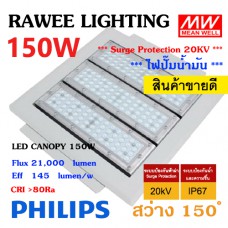 โคมไฟ LED CANOPY-LIGHT OEM 150W - ULTRA BRIGHT **ปั๊มน้ำมัน - คุณภาพระดับพรีเมียม